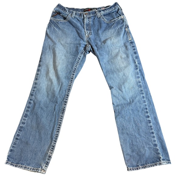 Ariat M4 Relaxed Boot FR Jeans Men's Size 36X32 CAT 2 Cowboy Work Jeans Western - Picture 1 of 3